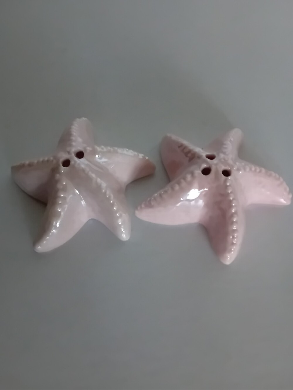 Pink Ceramic Starfish Salt and Pepper Shakers - Home Accents